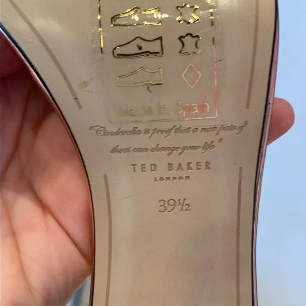 Ted Baker London Black Floral Heels - Picture 6 of 6